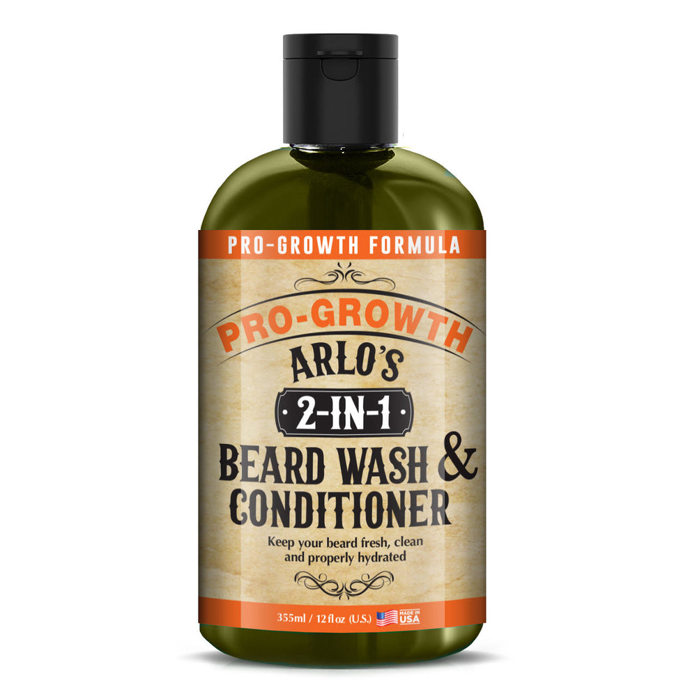 Arlo's 2-in-1 Beard Wash and Conditioner 12 oz. - Pro Growth Formula (2-PACK)