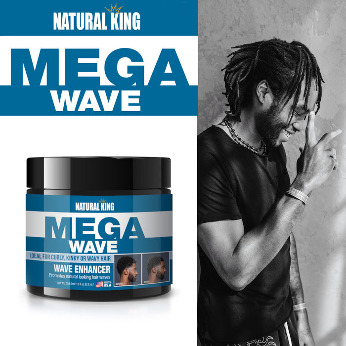 Natural King Mega Wave - Wave Enhancer Hair Cream 12 oz.
