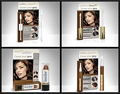Cover Your Roots Hair Touchup Megapack - 4 Piece Set - Dark Brown