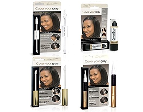 Cover Your Roots Hair Touchup Megapack - 4 Piece Set - Jet Black