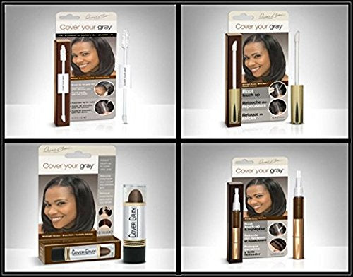 Cover Your Roots Hair Touchup Megapack - 4 Piece Set - Midnight Brown
