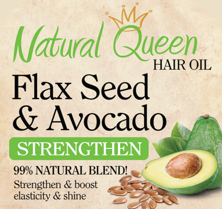 Natural Queen Strengthen Flax Seed & Avocado Hair Oil 7.1 oz