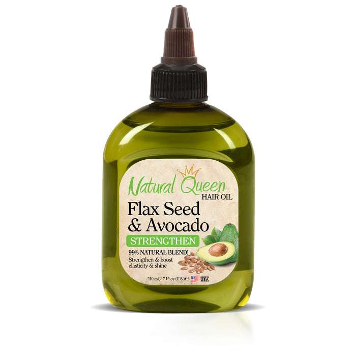 Natural Queen Strengthen Flax Seed & Avocado Hair Oil 7.1 oz — Cosmetic  Solutions - All Your Favorite Brands