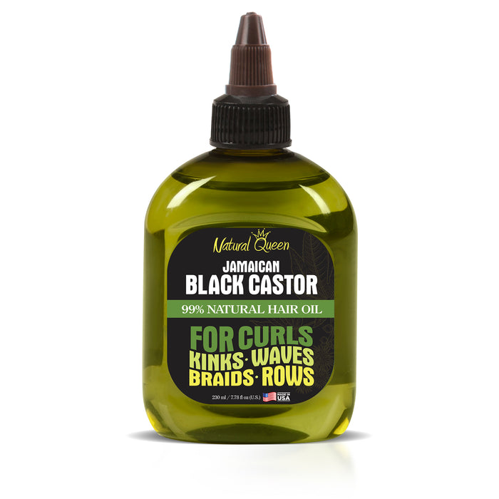 Natural Queen 99% Natural Jamaican Black Castor Hair Oil 7.78 oz.