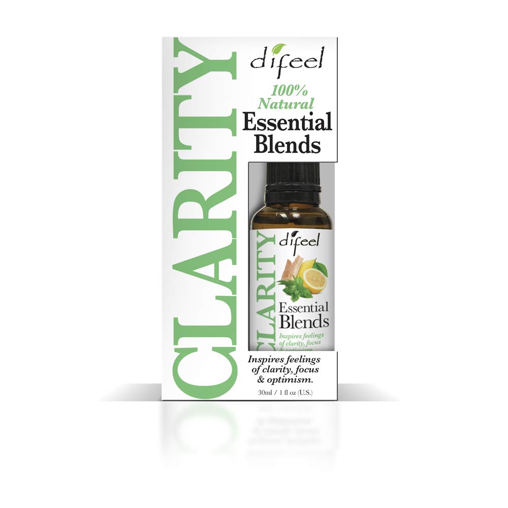 Difeel 100% Natural Essential Oil Blends- Clartiy 1oz- Clarity, Focus & Optimism