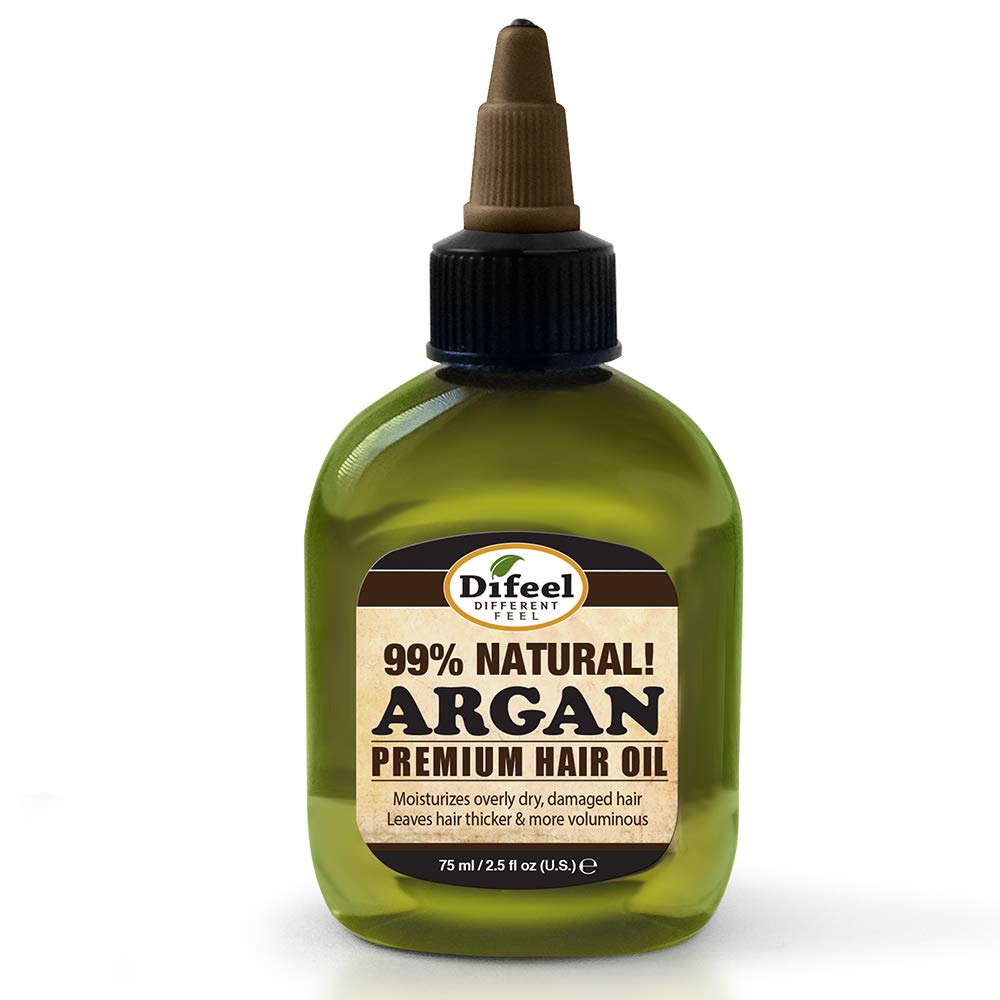 Difeel Premium Natural Hair Oil- Argan Oil 2.5oz 2PK