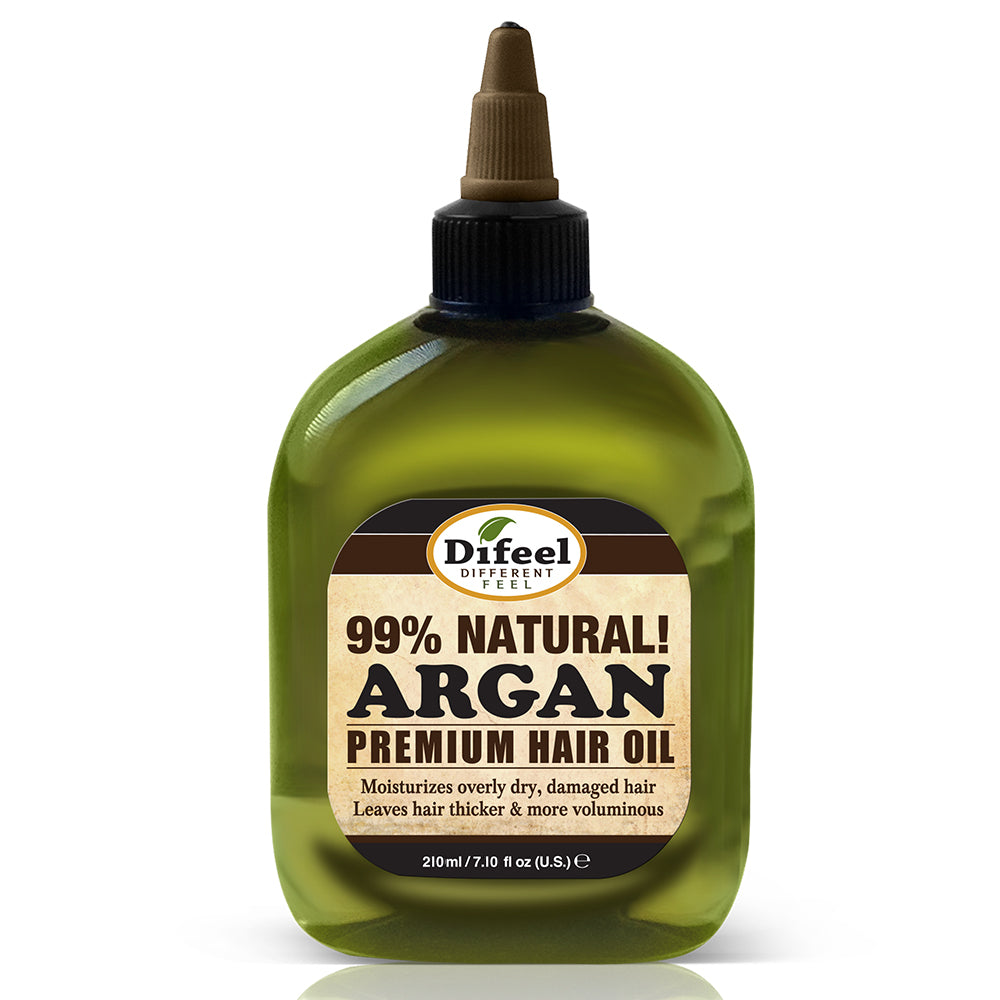 Difeel Premium Natural Hair Oil - Argan Oil 7.1 oz. (PACK OF 4)