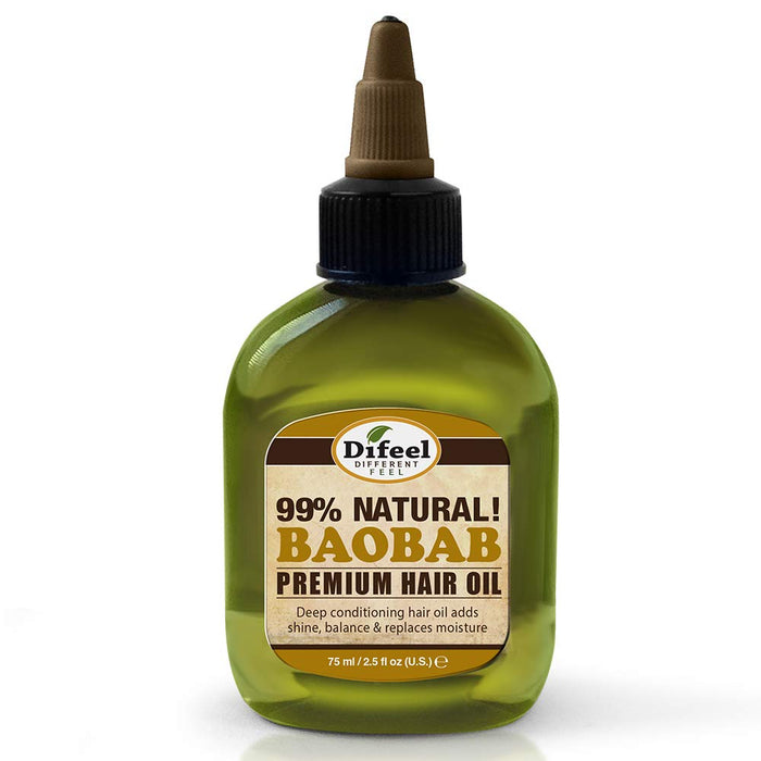 Difeel Premium Deep Conditioning Natural Hair Care Oil- Baobab Oil 2.5oz 6PK