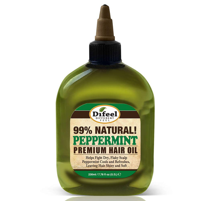 Difeel Premium Natural Hair Oil- Peppermint Oil 8oz 6PK
