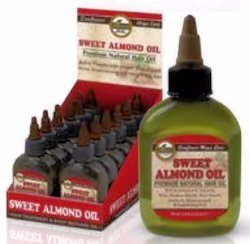 Difeel Premium Natural Hair Care Oil- Sweet Almond Oil 2.5oz 6PK
