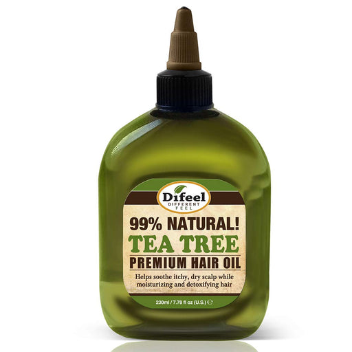 Difeel Premium Natural Hair Oil- Tea Tree Oil- Dry Scalp 8oz 2PK