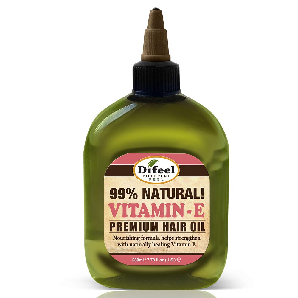 Difeel Premium Natural Hair Oil- Vitamin E Oil 8oz 6PK