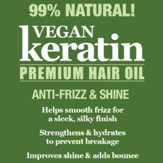 Difeel Vegan Keratin Premium Hair Oil - Anti Frizz & Shine 7.1 oz.
