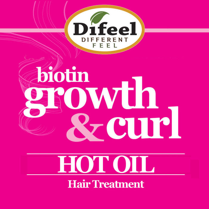 Difeel Growth & Curl Hot Oil Treatment with Biotin 7.1 oz.
