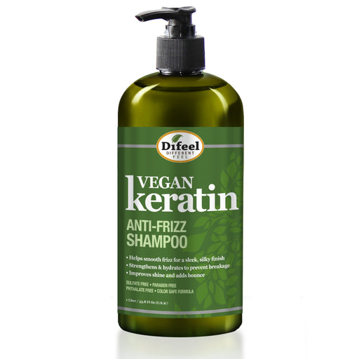 Difeel Vegan Keratin Anti Frizz Shampoo 33.8 oz