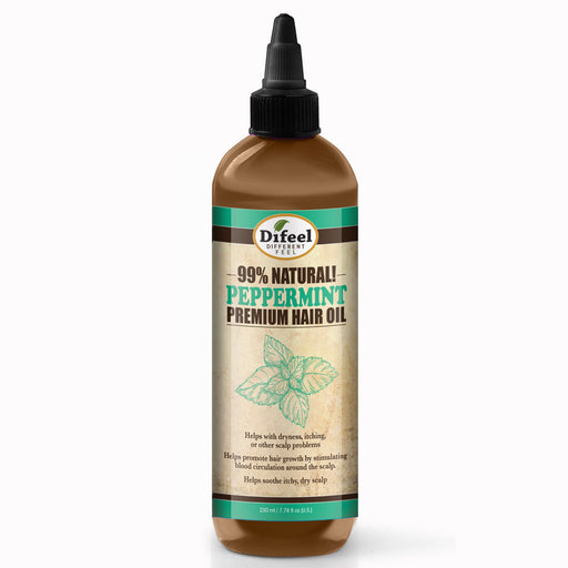 Difeel 99% Natural Premium Hair Oil - Peppermint Oil 7.78 oz. (PACK OF 4)