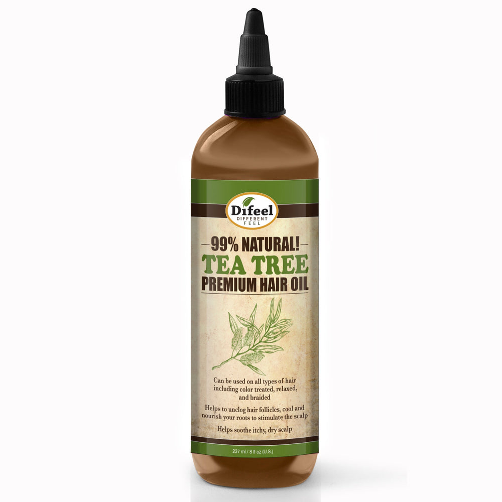 Difeel 99% Natural Premium Hair Oil - Tea Tree Oil 7.78 oz. (PACK OF 4)