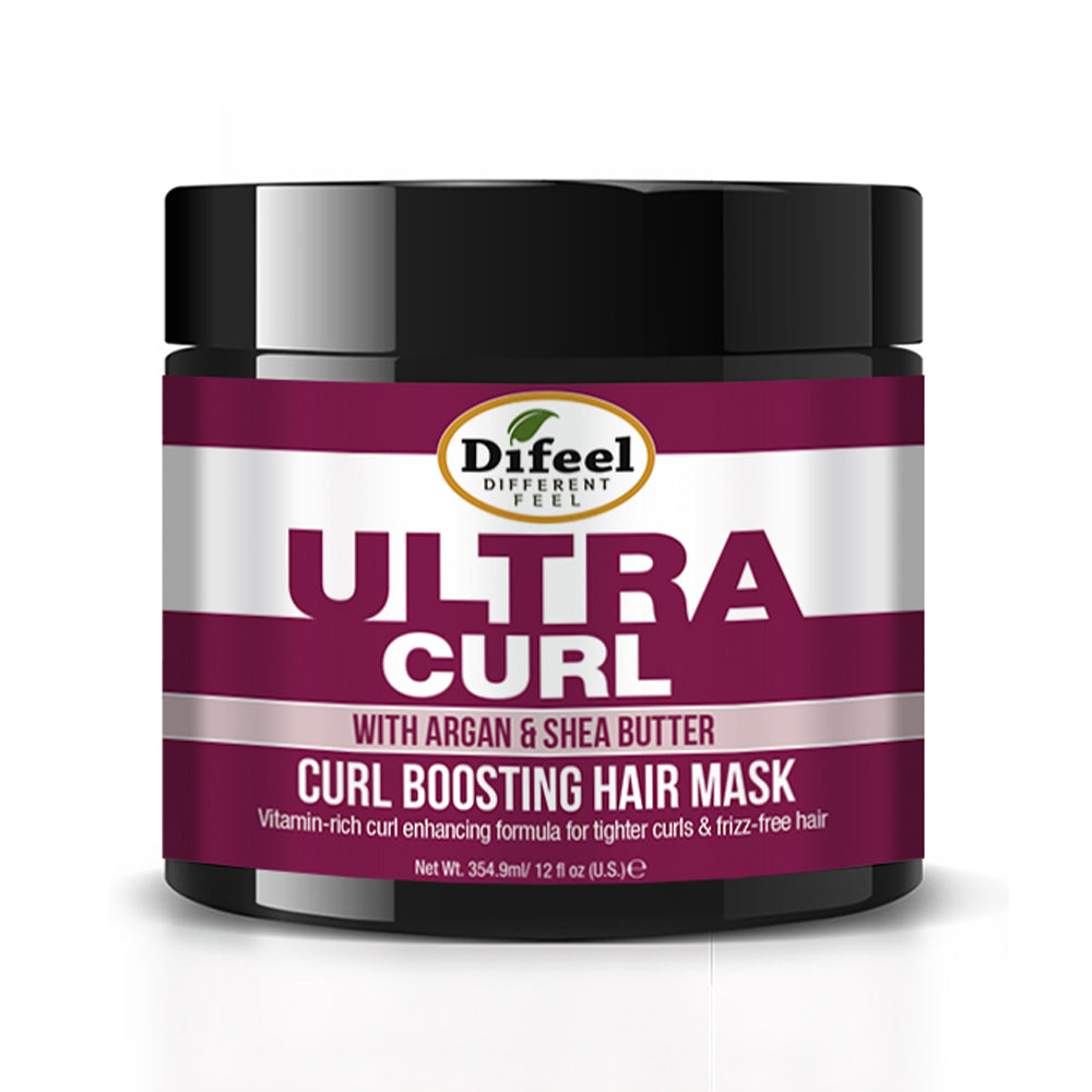 Difeel Ultra Curl with Argan & Shea Butter - Curl Boosting Hair Mask 12 oz.