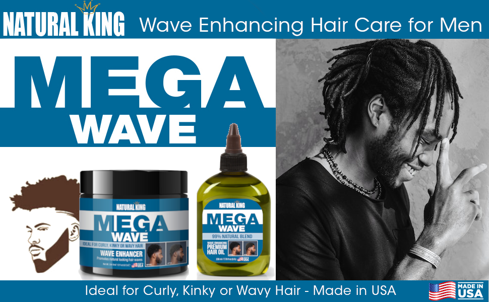 Natural King Mega Wave - Wave Enhancer Hair Cream 12 oz.