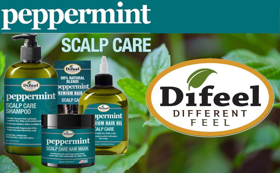 Difeel Peppermint Scalp Care Hair Oil 7.1 oz.