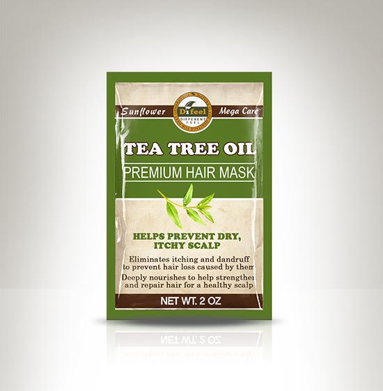 Difeel Premium Hair Mask- Tea Tree Oil 1.75 oz. - Eliminates Itching & Dandruff, Prevents Hair Loss, Deeply Nourishes, Strengthens & Repair Hair