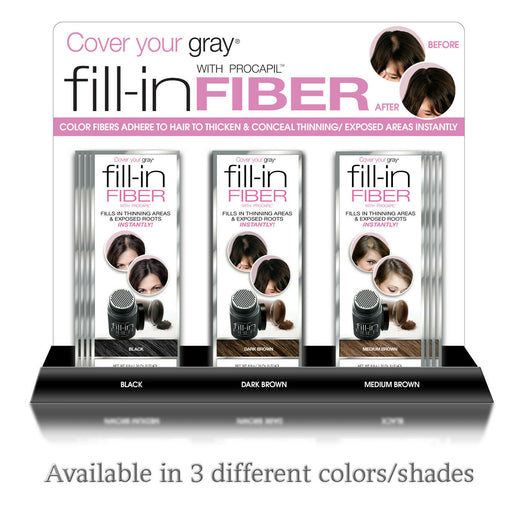 Hair Building Fibers- Thin Hair Building/Thickening by CoverYourGray - 3 Colors!