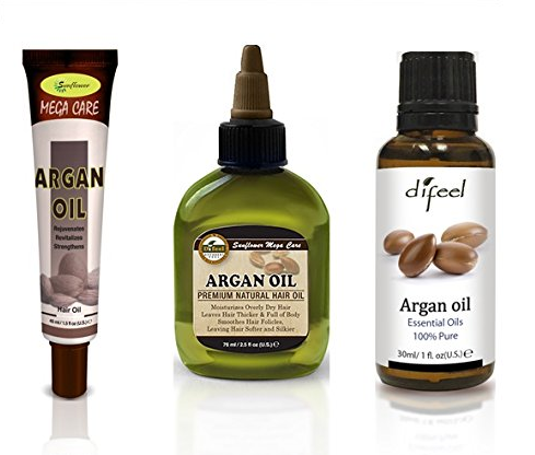 Difeel Hair and Essential Oil-Argan Oil 3 Piece Set