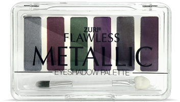 Zuri Flawless Metallic Eye Shadow Palette 6-Shades