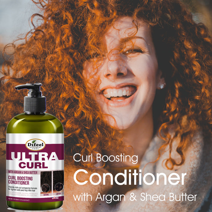 Difeel Ultra Curl with Argan & Shea Butter - Curl Boosting Conditioner 12 oz.