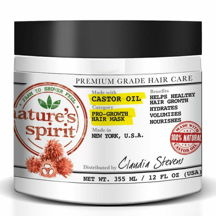 Nature's Spirit Castor Oil Hair Mask 12 oz. (3-PACK)