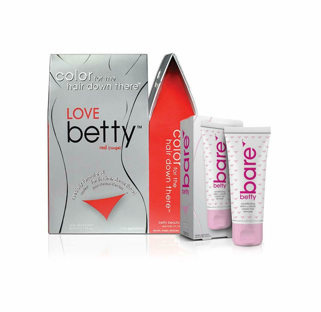 Love Betty - Color for the Hair Down There Kit with BettyBare Hair Remover Cream