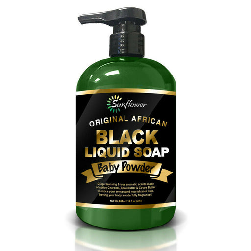 Difeel Liquid African Black Soaps - 12 oz. Bottles (3 Scent/Style Options)