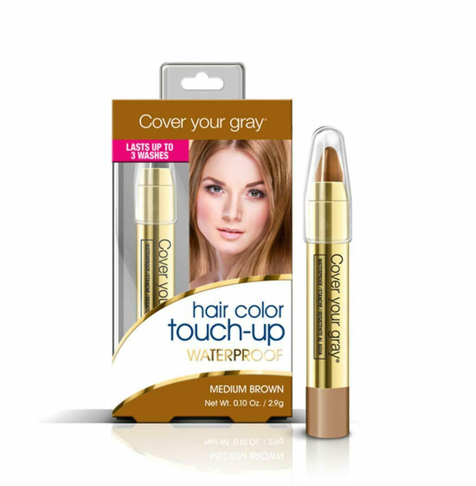 Cover Your Gray Waterproof Hair Color Touch-up Pencil - Medium Brown (2-PACK)