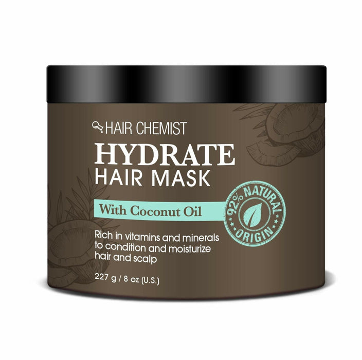 Hair Chemist Hydrate Hair Mask with Coconut Oil 8 oz. (2-PACK)