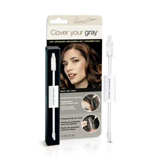 Cover Your Gray 2-in-1 Wand and Sponge Tip Applicator - Black (6-PACK)