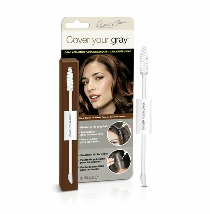 Cover Your Gray 2-in-1 Wand and Sponge Tip Applicator - Dark Brown (2-PACK)