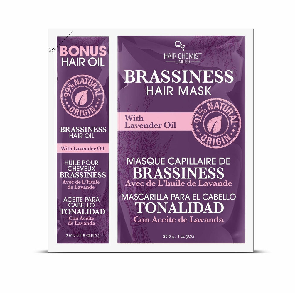 Hair Chemist Brassiness Hair Mask with Lavender Oil Packette 1 oz. (6-PACK)