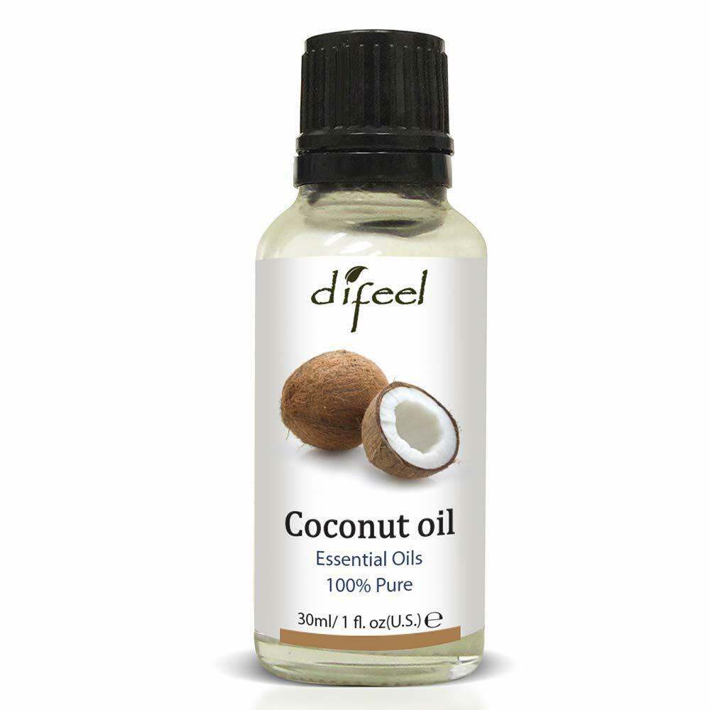 Difeel Essential Oil 100% Pure Extra Premium Grade Coconut Oil 1 oz 6PK