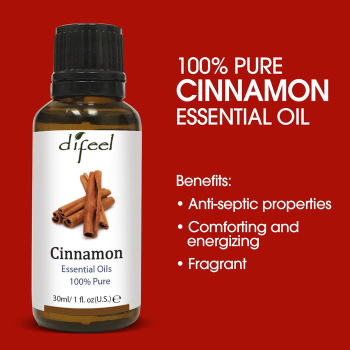 Difeel Cinnamon Essential Oils 100% Pure 1 fl oz